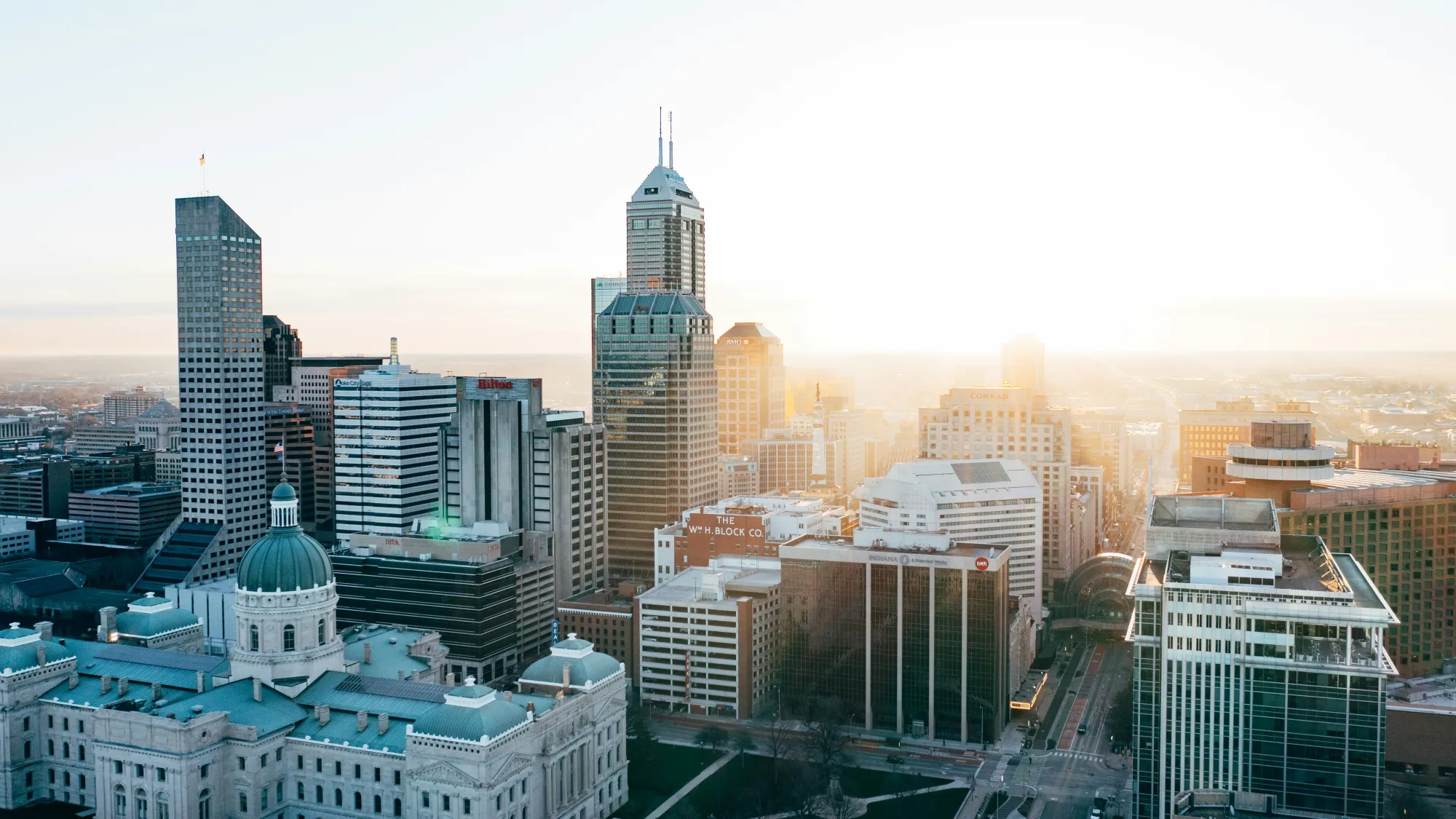City skyline of Indianapolis, Indiana