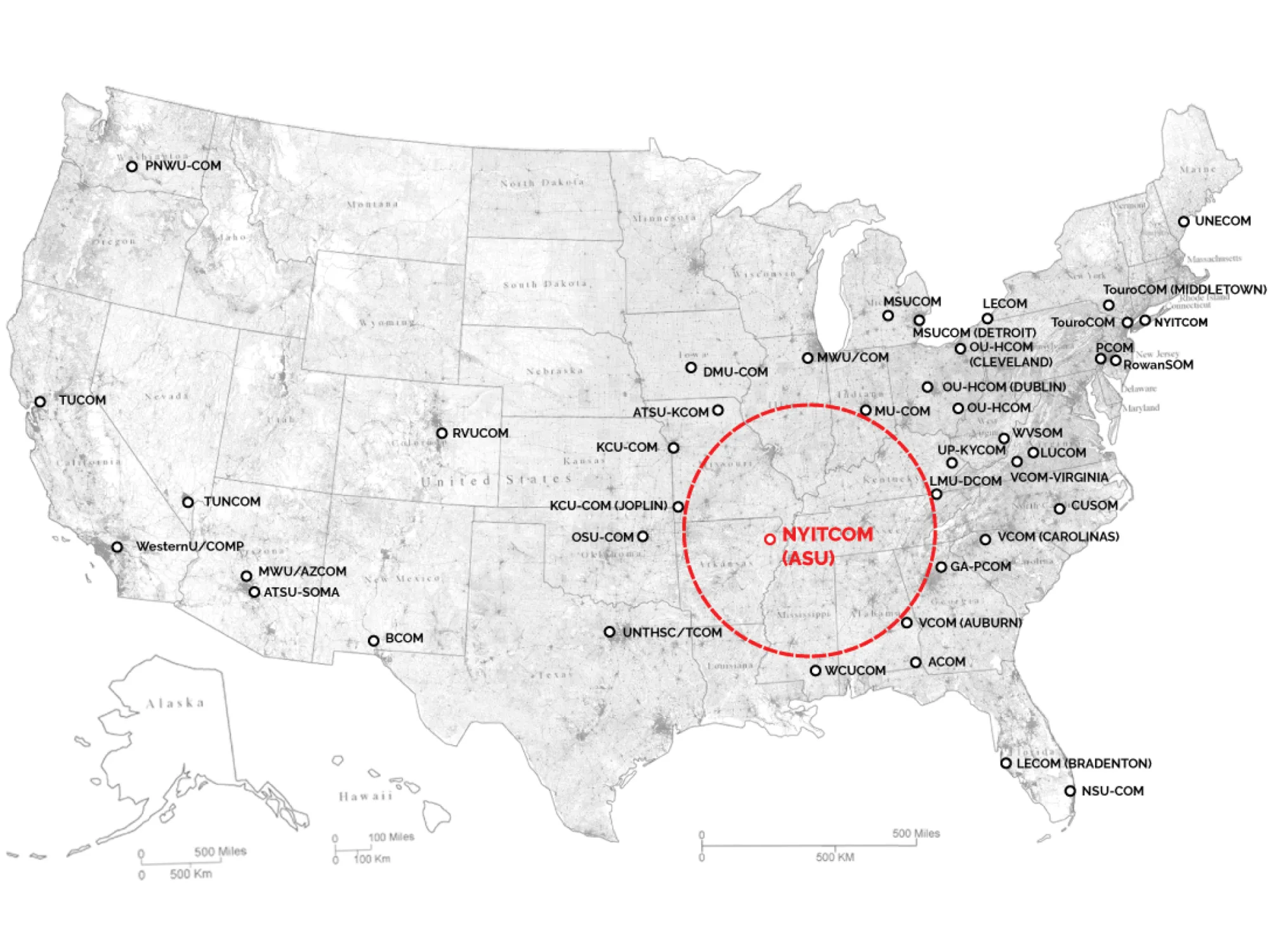 map of USA